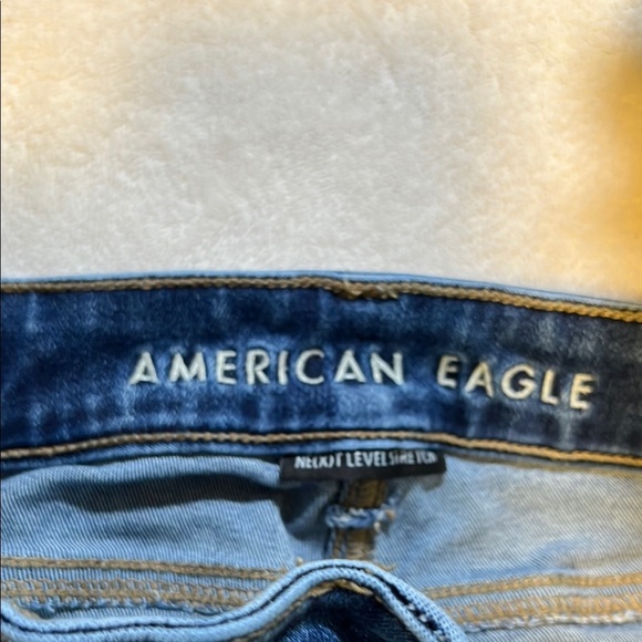 American Eagle Outfitters Blue Skinny Jeans Sleek Fit - Picture 7 of 7